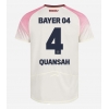 Koszulka piłkarska Bayer Leverkusen Jarell Quansah #4 Strój wyjazdowy 2025-26 tanio Krótki Rękaw Koszulka piłkarska Bayer Leverkusen Jarell Quansah #4 Strój wyjazdowy 2025-26 tanio Krótki Rękaw